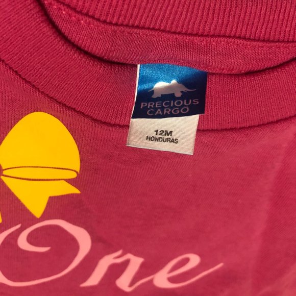 Pink "One" T-Shirt - Picture 3 of 3